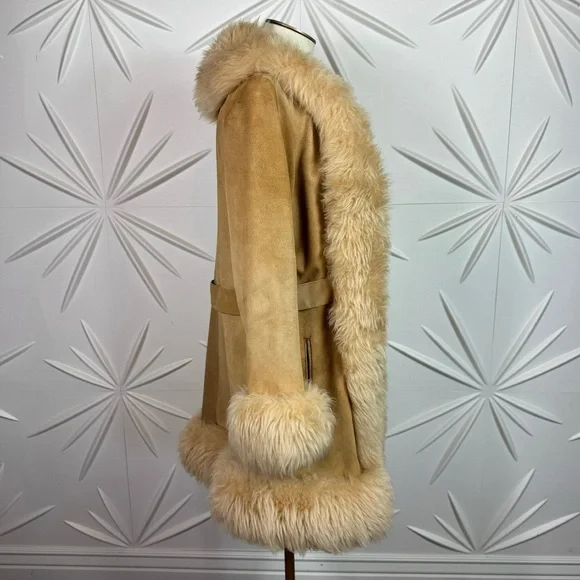 πΈ PENNY LANE COAT FREE PEOPLE VINTAGE ROSE BOWL CIRCA 1970βSπ€π½ - Picture 6 of 14